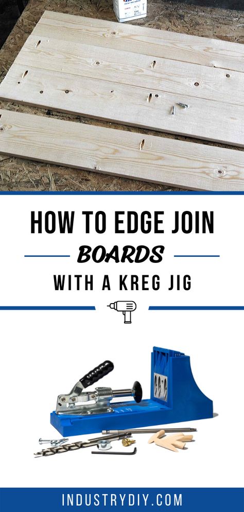 Ask any woodworker and most will tell you an essential tool is a Kreg Jig. But how do you use a Kreg Jig Tool? How to you actually join boards together? I wrote a step by step article to answer those questions. How To Join Wood Boards Together, Woodworking Jigs How To Make, Kreg Jig Projects, Wood Books, Diy Industrial Furniture, Woodworking Tools List, Woodworking Hacks, Woodworking Jigsaw, Kreg Tools