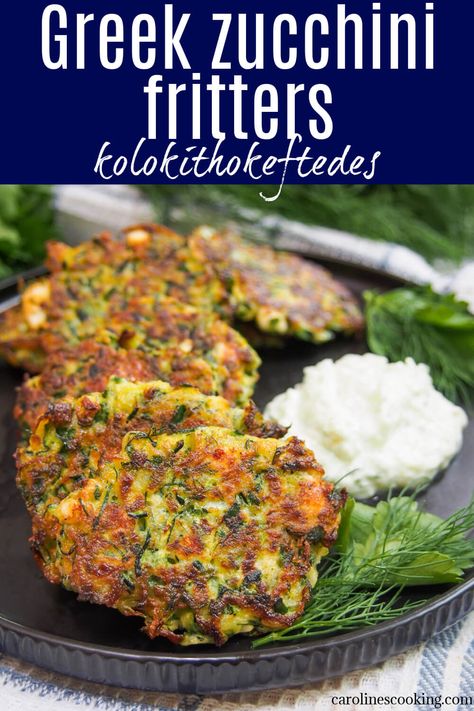 Mediterranean Zucchini Fritters, Zucchini Feta Spinach Fritters, Greek Zucchini Balls, Greek Courgette Fritters, Zucchini Feta And Spinach Fritters, Zucchini Falafel Recipes, Grated Zucchini Recipes Healthy, Zucchini Feta Fritters, Greek Zucchini Recipes