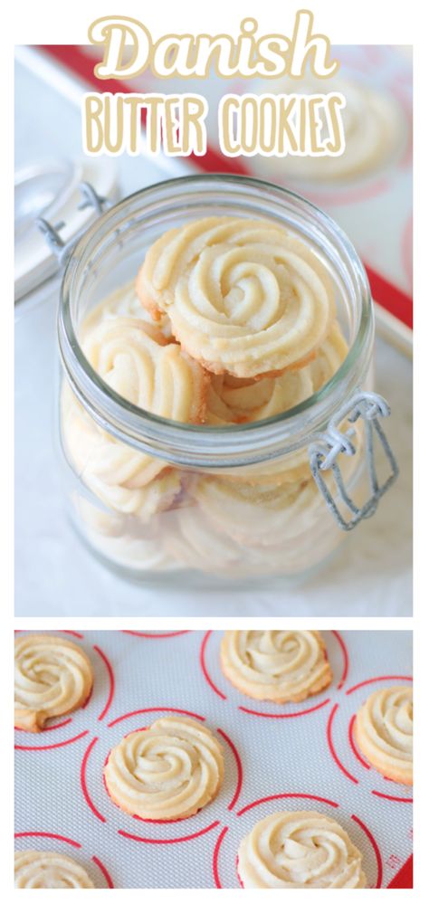 English Cookie Recipes, English Cookies, Cookies In Jar, Rosettes Cookie Recipe, Danish Butter Cookies Recipe, Butter Cookies Tin, English Toffee Recipe, Rosette Cookies, Danish Cookies