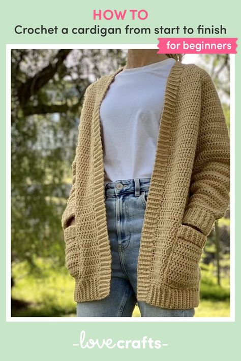 Beginner Sweater Crochet, Simple Cardigan Crochet Pattern Free, Beginner Cardigan Crochet Pattern Free, Free Cardigan Pattern Crochet, Crochet Cardigan Easy Free, Crocheted Cardigans Free Patterns Easy, Crochet Women’s Cardigan, Easy Crochet Cardigan For Beginners Free, Free Crochet Patterns Cardigan Women