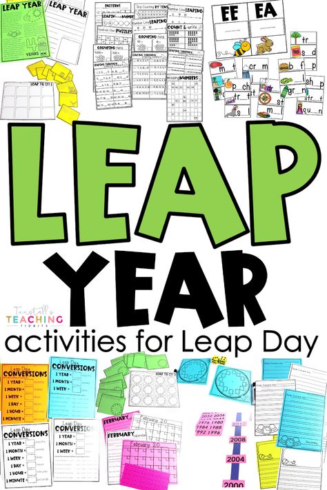 Leap Year Ideas For School, Leap Year School Activities, Leap Year Ideas, Leap Year Activities, Leap Year Activities For Kids, Homeschool Adventures, February Art, Spring Science, 5th Grade Activities