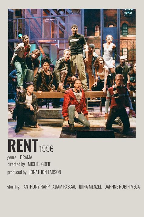 Rent Wallpaper, Rent Movie, Rent Poster, Musical Theatre Posters Aesthetic, Musicals Posters, Broadway Musical Posters, Rent The Musical Aesthetic, Musical Posters, Rent Movie Poster