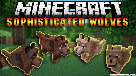 Sophisticated Wolves Mod for Minecraft 1.12.2 Minecraft Web, Mods In Minecraft, Minecraft Textures, Minecraft Wolf, Pet Wolf, Wolf Pup, Tiny Turtle, Pocket Edition, Minecraft 1