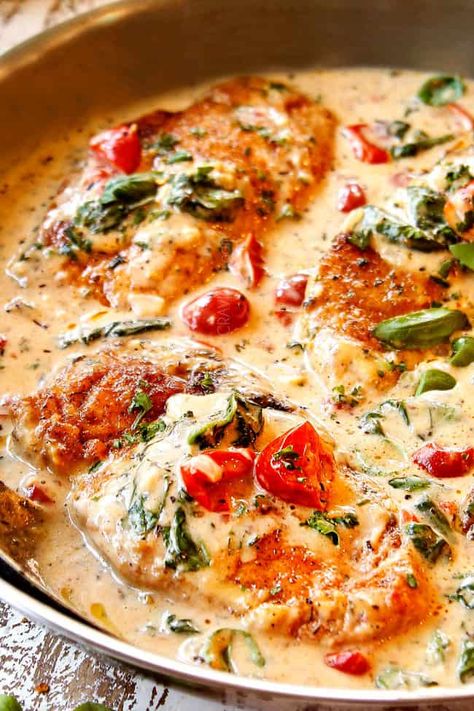 Creamy Chicken Florentine (Tips and Tricks, Variations, etc.) Interesting Dinners, Florentine Chicken, Chicken Florentine Pasta, Chicken Florentine Recipe, Marry Me Chicken Recipe, Florentines Recipe, Chicken Supreme, Chicken Florentine, Foghorn Leghorn