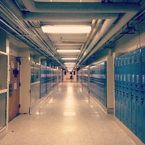 School Hall. School Halls Aesthetic, School Hall Aesthetic, Empty School Aesthetic, American School Aesthetic, High School Aesthetic, School Hallway, Ad Infinitum, School Hall, 90s Teen