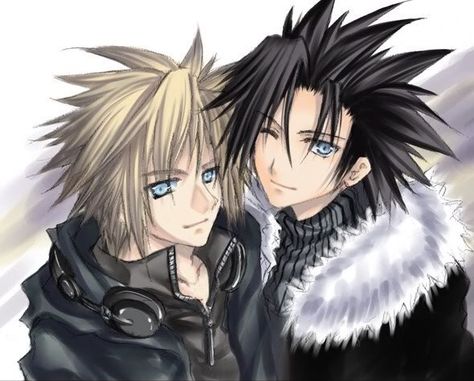 Zack Cloud Matching Icons, Cloud Strife And Zack Fair, Cloud X Zack, Zack X Cloud, Zack Cloud, Matching Stuff, Zack Fair, Crisis Core, Cloud Icon