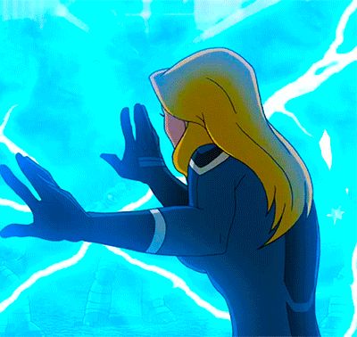 Invisible Woman Gif, Calarts Style, Invisible Women, Susan Storm, Sue Storm, Michael Chiklis, Fantastic Four Movie, Cartoon Gif, Julian Mcmahon