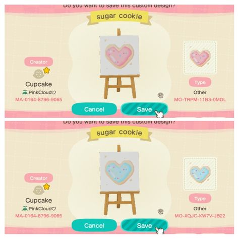 Acnh Sweets Path, Acnh Candy Designs, Acnh Sweets Design, Acnh Candyland, Island Theme, Animal Crossing Villagers, New Animal Crossing, Animal Crossing Game, Animal Crossing Qr