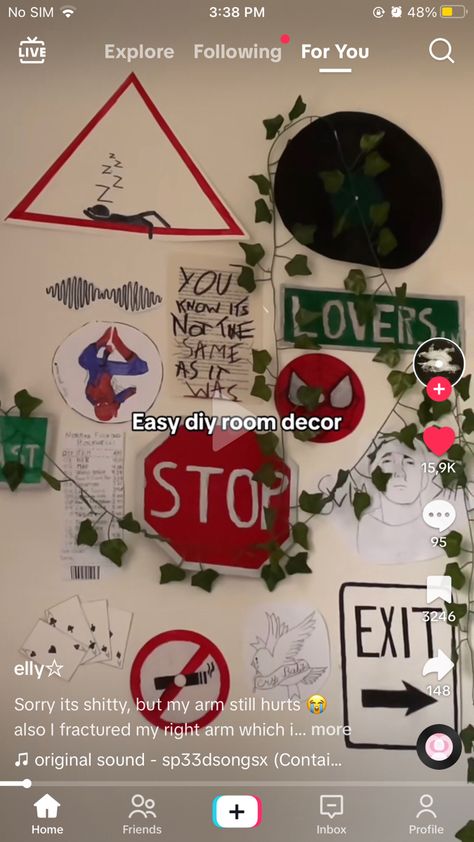 Diy Room Decor Drawings, Homemade Poster Ideas For Room, Diy Wall Decor Crafts, Diy Room Posters, Homemade Posters, Music Bedroom, Diy Room Decor Videos, Diy Room Decor For Teens, Easy Diy Room Decor