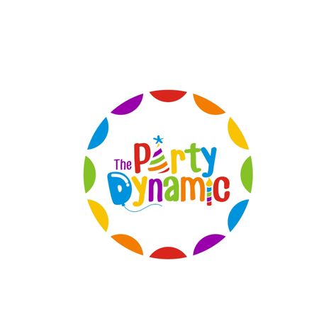 Design #54 by Warnaihari | Fun Dynamic Logo for Party Supplies & Ideas Company Dynamic Logo, Flat Logo, Social Media Pack, Designer Logo, Party Stores, Home Logo, Professional Logo, Childrens Party, Educational Technology