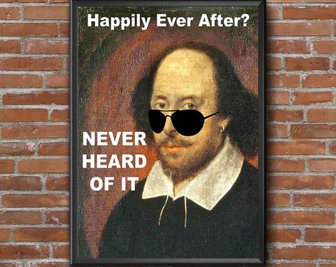 Affordable Printable Art by Shinybeginnings on Etsy High School English Posters, Funny Classroom Posters, Middle School Posters, Shakespeare Poster, Shakespeare Art, Funny Shakespeare, High School Posters, Shakespeare Funny, Shakespeare Gifts