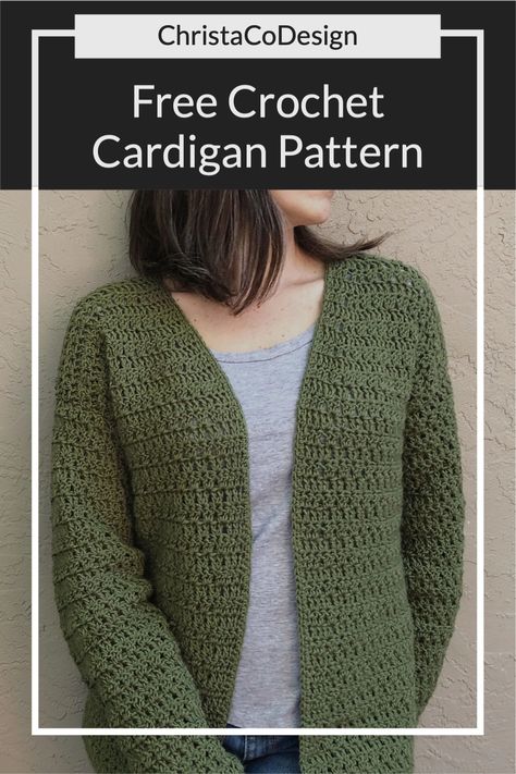 Learn how to crochet the Sera Cardigan. This free crochet cardigan pattern includes 9 women’s sizes. This cardigan is easy to crochet and even easier to wear. Crochet Womens Cardigan Sweater Pattern Free, Crochet Lace Cardigan Pattern Free Easy, Quick And Easy Crochet Cardigan, Crochet Easy Cardigan Free Pattern, Ladies Crochet Cardigan Pattern Free, Plus Size Crochet Cardigan Pattern Free, Beginner Crochet Cardigan Pattern Free, Crochet Cardigans For Women Free Pattern, Easy Cardigan Crochet Pattern Free