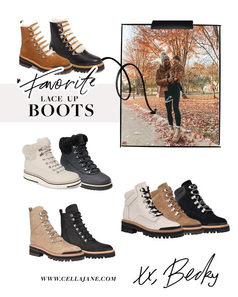 Lace Up Boots Outfit Winter, Work Boots For Women Outfits, Boots For Women Outfits, Women Outfits Winter, Lace Up Boot Outfit, Work Boots For Women, Trendy Winter Boots, Fall Winter Boots, Winter Outfits Snow