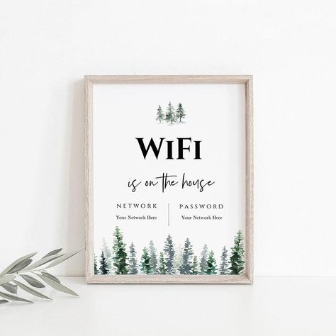 WIFI Password Printable Wifi Password Sign Internet Sign | Etsy Kissing Menu, Wifi Password Printable, Guest Room Sign, Password Printable, Wifi Password Sign, Wifi Sign, Wifi Password, Create Your Own Invitations, Room Signs