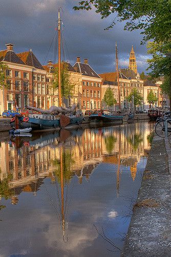 Canalhouses . Groningen, Netherlands Netherlands Travel, Oh The Places Youll Go, Aruba, Places Around The World, Wonderful Places, Dream Vacations, Beautiful Views, Beautiful World, Wonders Of The World