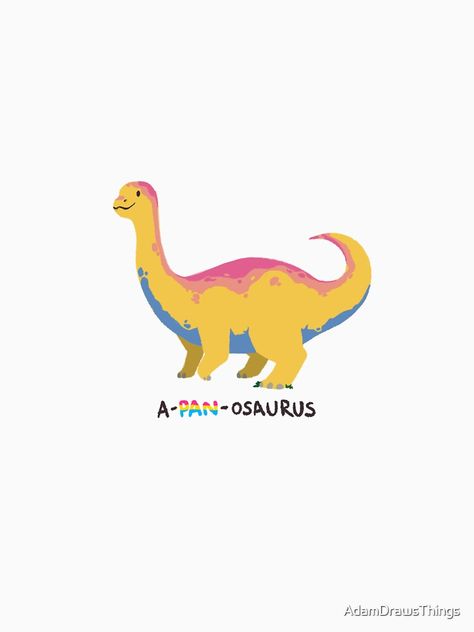 Pride Dinosaur, Pan Wallpaper, Pride Animals, Dinosaur Wallpaper, Pride Art, Emoji Stickers, Lgbt Pride, Jurassic World, Owl House