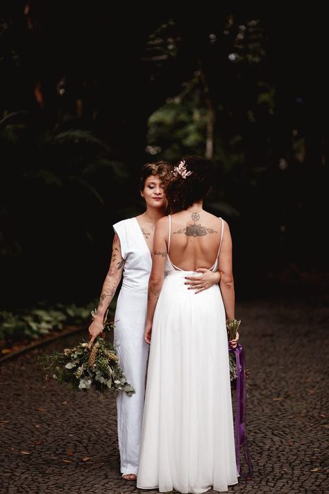 Traditional Lesbian Wedding, 2 Brides Wedding, Lesbian Elopement Photography, Wlw Wedding, 2 Brides, Time Stands Still, Queer Weddings, Elegant Ball Gowns, Wedding Image