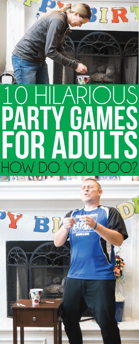 Party Games for Adults Hilarious Party Games, Dinner Party Games For Adults, Oktoberfest Hairstyle, Adults Games, Party Games Group, Indoor Party Games, Party Games For Adults, Large Group Games, Birthday Games For Adults