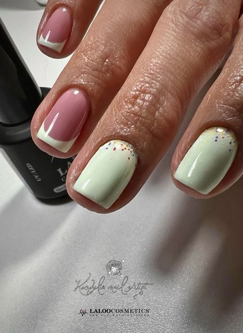 Pistachio Nails Design, Ideje Za Nokte, Pistachio Nails, Gel Manicure, Nails Design, Nail Artist, Pistachio, Manicure, Nail Designs