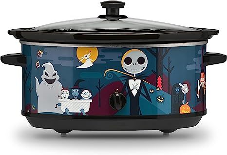 Nightmare Before Christmas 7-quart Oogie Boogie Slow Cooker Disney Kitchen Appliances, The Nightmare Before Christmas Party, Nightmare Before Christmas Party, Spooky Pattern, Nightmare Before Christmas Characters, Disney Kitchen, Cooking Homemade, Hearty Stews, Oogie Boogie