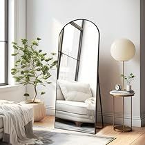 Large Bedroom Mirror, Full Length Mirror In Bedroom, Arched Full Length Mirror, Long Mirror, Floor Standing Mirror, Freestanding Mirrors, Full Body Mirror, Free Standing Wall, Large Wall Mirror