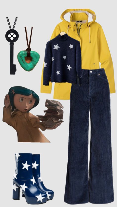 Coraline⭐️💙 Nightmare Before Christmas Couple, Coraline Halloween Costume, Coraline Halloween, Coraline Costume, Halloween Costumes 2022, Halloween Coustumes, Hot Halloween Outfits, Alt Clothes, Clever Halloween Costumes