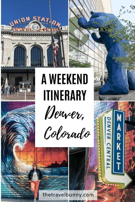 A Denver Weekender. The ultimate 2-day guide to Denver, Colorado. The best things to see and do and where to eat and stay in the Mile High City. #Denver #Colorado #CityGuide #Museums #streetart #citytour Denver Itinerary, Weekend In Denver, Denver Travel, Visit Denver, Mile High City, Estes Park Colorado, Colorado Vacation, Breckenridge Colorado, Dude Ranch