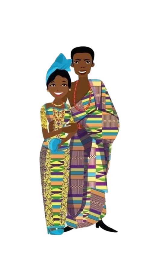 Africa Craft, Black Dancers, Couple Clipart, Ghana Wedding, American Modern, Couple Drawings, Crafts Ideas, Modern Wedding, Ghana