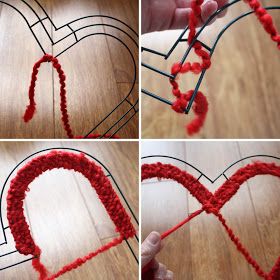 Wire Heart Wreath, Heart Wreath Form, Heart Wreath Diy, Valentines Day History, Diy Valentines Day Wreath, Valentine Wreath Diy, Bride Wars, Making Wreaths, Diy Valentine's Day Decorations