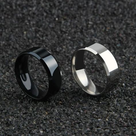 Fashion Charm Jewelry Ring for Men Women Stainless Steel Black Rings Wedding Engagement Band Quality Matte Male Jewelry We ship ✈️ Worldwide 🌎 to any country in the world #meekystore #meekystoreinternational #ecommerce #onlineshopping #freeshipping #fastshipping #shopandsave #fyp Black Rings Wedding, Streetwear Jewelry, Black Wedding Rings, Engagement Band, Ring For Men, Mens Accessories Jewelry, Engagement Bands, Rings Wedding, Jewelry Ring