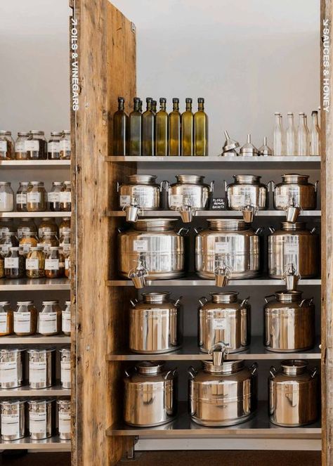 Maison Jar | Refillery & Grocery Store Refillery Store, Cherry Granola, Hickory Sticks, Deli Shop, Happy Homemaking, Kitchen 2024, Zero Waste Store, Basement Kitchen, Farm Store