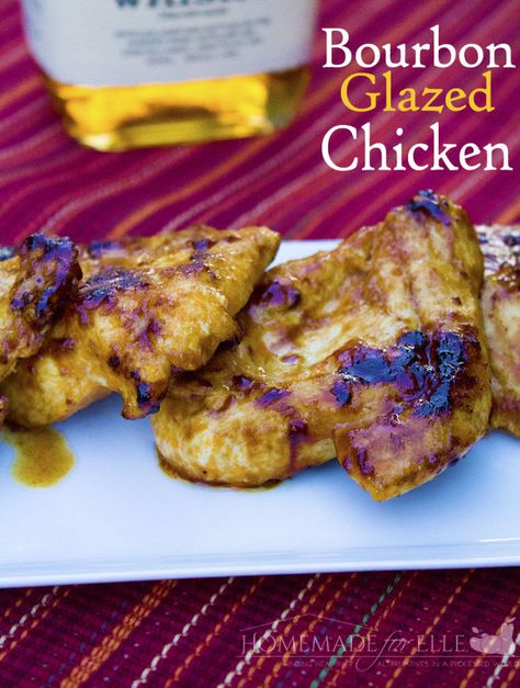 Homemade Bourbon Glazed Chicken Craveable Food, Bourbon Glazed Chicken, Homemade Bourbon, Maple Glazed Chicken, Glazed Chicken Breast, Bourbon Chicken Recipe, Real Food Dinner, Glazed Chicken Wings, Marinate Chicken