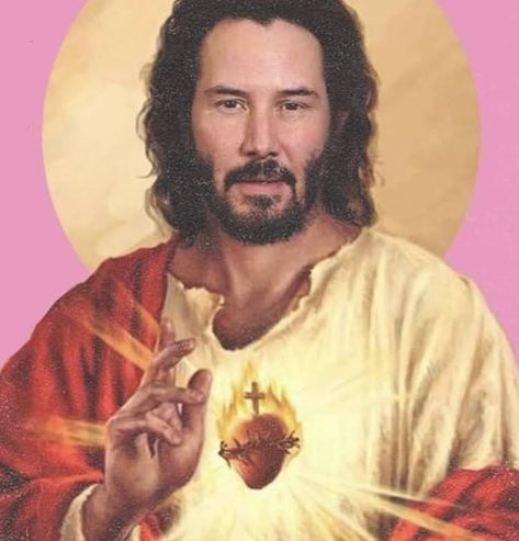 Our Lord and Savior Keanu Reeves Jesus Poster, Lord And Savior, Our Lord, Keanu Reeves, Jesus