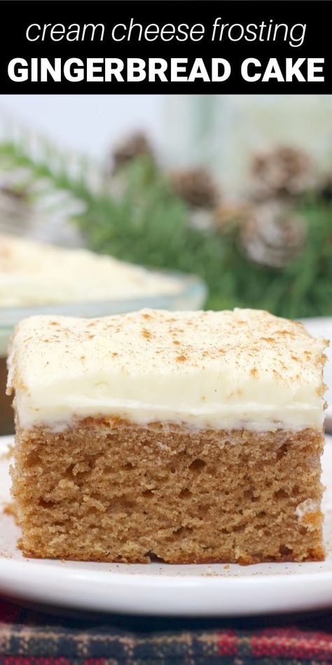 Ginger Sheet Cake, Gingerbread Sheet Cake, Gingerbread Cake With Cinnamon Molasses Frosting, Gingerbread Bars With Cream Cheese Icing, Gingerbread Cake With Eggnog Frosting, Amazing Easy Recipes, Christmas Bundt Cake, Baking For Beginners, Peppermint Cheesecake