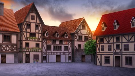 Fairy Tail Background, Episode Backgrounds, Medieval Houses, Scenery Background, Green Screen Video Backgrounds, Green Screen Backgrounds, Minecraft Architecture, Background Images Hd, Anime Backgrounds Wallpapers