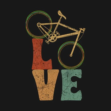 Vintage Bicycle Lover - Bicycle - T-Shirt | TeePublic Vintage Bycicles, Mountain Biking Quotes, Bike Art Print, Recycled Bike Parts, Bicycle Art Print, Bicycle Pictures, Cycle Painting, Bicycle Illustration, Bicycle Tattoo