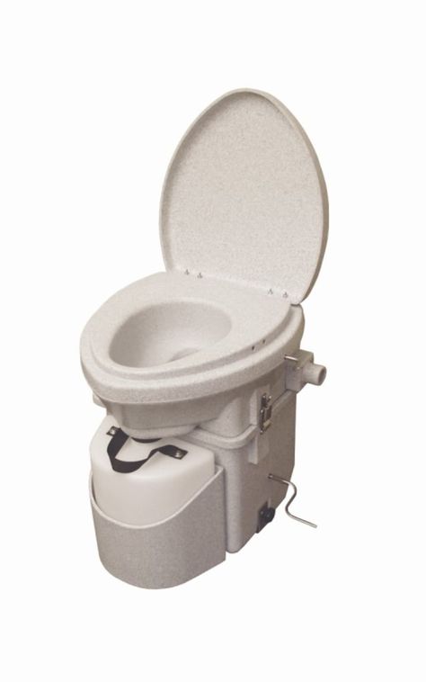 Composting Toilet For Off-the-Grid, or where a sewer and water line hook up is just not practical. | HubPages Solar Power Charger, Composting Toilets, Granite Colors, Space Efficient, Composting Toilet, Rv Decor, Grey Granite, Septic System, Emergency Prepping