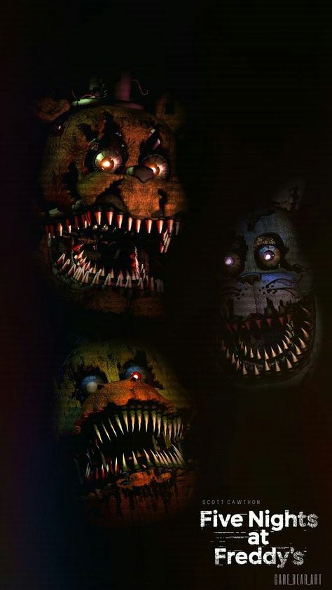 Five Nights at Freddy's 4 Wallpaper | Animatronicos fnaf, Fnaf dibujos, Videojuegos wallpaper Scenecore Art, Freddy 3, Fnaf 4, Scary Games, 4 Wallpaper, Fnaf Wallpapers, Fnaf 1, Fnaf Memes, Cover Art Design