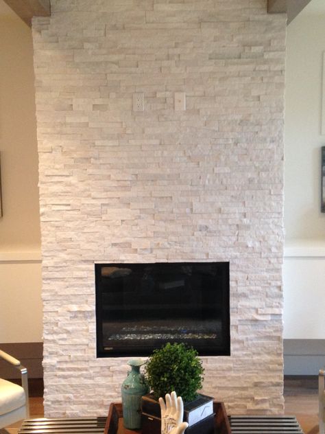 Quartz Ledgestone Fireplace. Supplied and Installed by Floor Trendz. White Stack Stone Fireplace, White Stacked Stone Fireplace, Ledge Stone Fireplace, Ledgestone Fireplace, Lakehouse Living Room, Prunella Vulgaris, White Stone Fireplaces, Stone Fireplace Wall, B12 Vitamin