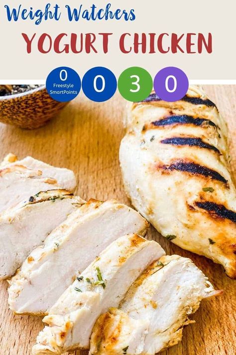 Weight Watchers Grilling Recipes, Lite Recipes, Ww Dinners, Ww Lunch, Weight Watchers Dinner, Ww Meals, Ww Recipe, Weight Watchers Meal Plans, Yogurt Chicken