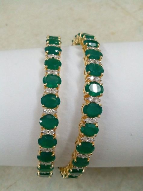 Ruby Emerald Bangles Gold, Ruby And Emerald Bangles, Emerald Bangles Gold, Ruby Emerald Bangles, Green Stone Bangles, Papidi Billa, Emerald Bangles, Maharashtrian Jewellery, Gold Earrings For Kids