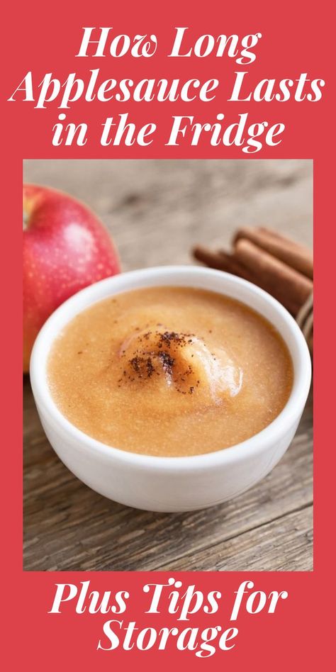 Homemade applesauce in a white bowl next to a red apple and cinnamon sticks. Fridge Tips, Applesauce Recipes, Fridge And Freezer, Apple Sauce Recipes, Homemade Applesauce, Apple Sauce, Family Table, Fridge Freezers, Sauce Recipes