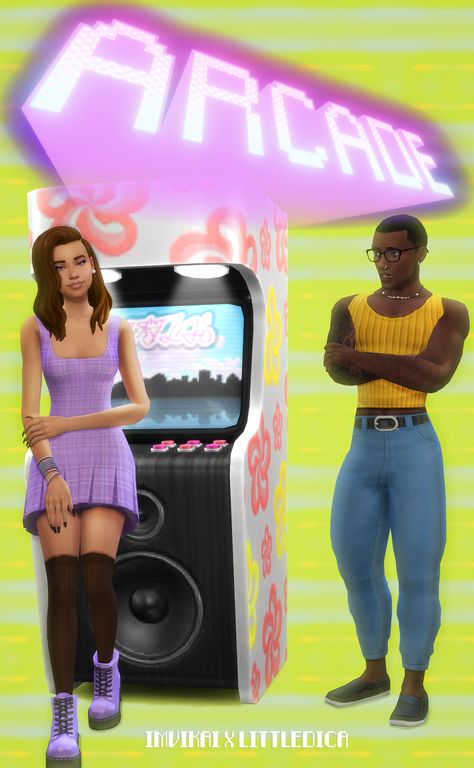 IMVIKAI X Littledica: The ARCADE Collection | littledica on Patreon Muebles Sims 4 Cc, Mod Girl, Sims 4 Teen, Sims 4 Mm, The Sims 4 Download, Sims Four, Sims 4 Cc Packs, Sims 4 Cc Furniture, 90s Outfit