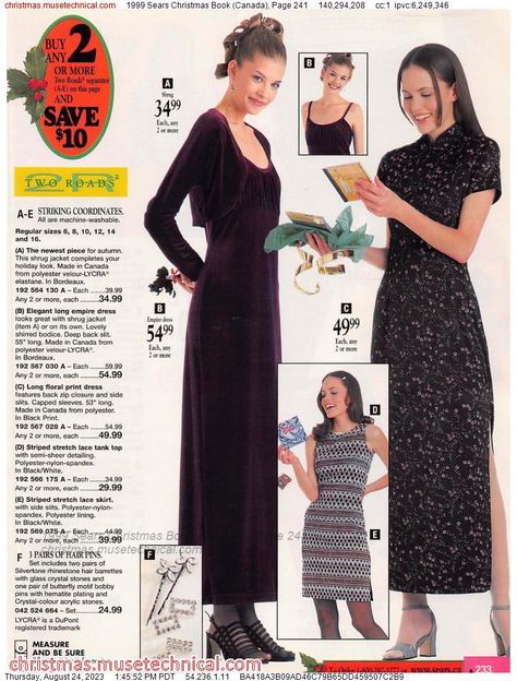 Y2k Magazine, 1999 Fashion, Y2k Fashion Aesthetic, 90s Stuff, Kei Visual, Sears Catalog, Christmas Book, Fashion Catalogue, Late 90s