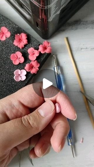 Breeze Bounty on Instagram: "Showing How to make flower petals with Clay 🌺  #crafts #handmade #art #diy #craft #crafting #love #creative #homedecor #smallbusiness #crafty #handcrafted #artist #gifts #handmadewithlove #design #etsy #diycrafts #giftideas #papercrafts #artsandcrafts #instagood #gift #arts #artwork #homemade #crochet #scrapbooking #cricut #craftersofinstagram  🔖Dm for credit or remove" Clay Lotus Flower Tutorial, Easy Clay Flowers, Easy Flower Painting, Homemade Clay, Kids Clay, How To Make Clay, Artist Gifts, Clay Flowers, Crafts Handmade