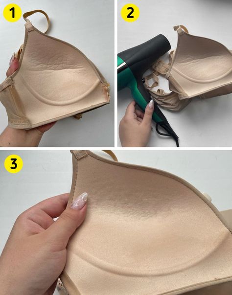 9+ Underwear Life Hacks Women Can Really Appreciate Bra Liner, Black Living Room Decor, Old Bras, Bra Extender, Silicone Bra, Shelves Diy, Fashion Tape, Panty Liner, Mesh Laundry Bags