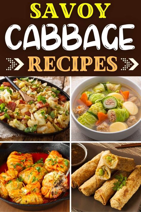 Cabbage Recipes Asian, Savoy Cabbage Recipes, Traditional Coleslaw Recipe, Napa Cabbage Recipes, Vegan Cabbage Rolls, Cabbage Dishes, Cabbage Side Dish, Buttered Cabbage, Bacon Dishes