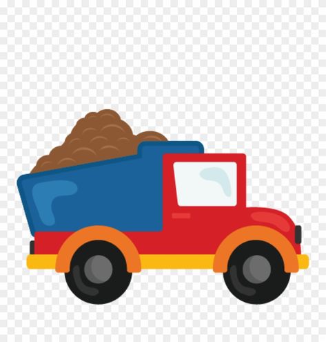 Dump Truck Cartoon, Tufting Rugs, Kids Door, Truck Clipart, Container Truck, Delivery Truck, Line Art Vector, Clipart Free, Vector Flowers