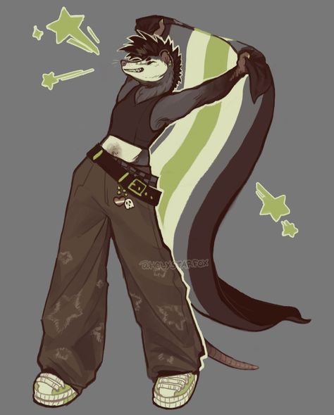 Opossum Character Design, Anthro Opossum, Opposum Fursona, Possum Fursona Art, Emo Fursona, Opossum Fursuit, Opossum Fursona, Possum Fursona, Opossum Drawing