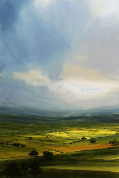 Contemporary Landscape Painting, Landscape Paintings Acrylic, Landscape Art Painting, Sky Painting, Watercolor Landscape Paintings, Landscape Artwork, Cloud Painting, Abstract Art Landscape, Abstract Landscape Painting